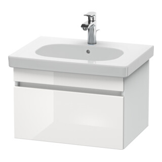 Duravit Waschtischunterschrank DuraStyle 60x45,3cm, we. hgl/we ma, 1 Ausz., wandhängend