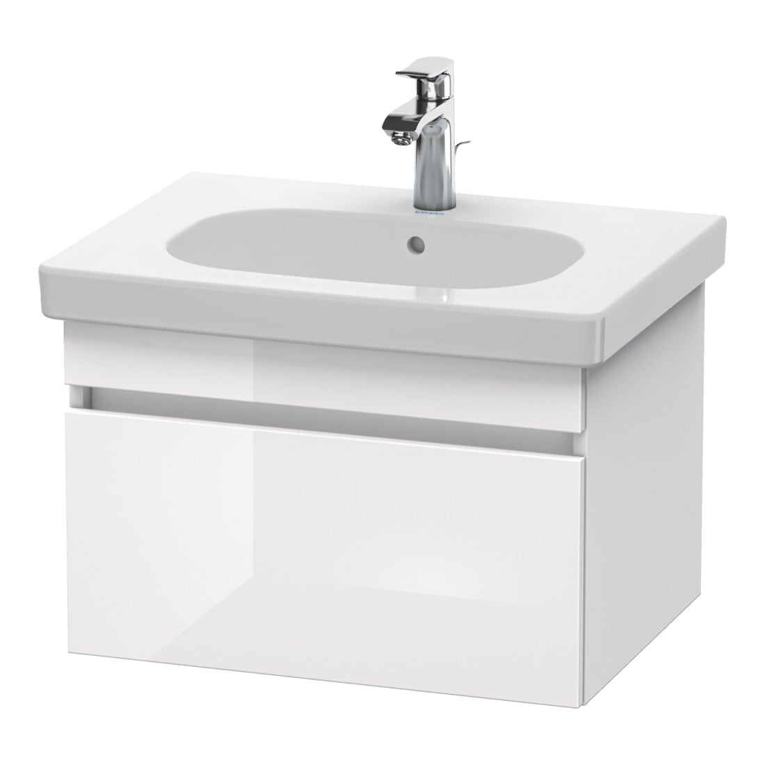 Duravit Waschtischunterschrank DuraStyle 60x45,3cm, we. hgl/we ma, 1 Ausz., wandhängend