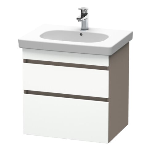 Duravit Waschtischunterschrank DuraStyle 60x45,3cm, we. m/bas ma, 2 SchKa., wandhängend