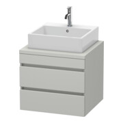 Duravit Waschtischunterschrank DuraStyle 60x54,8cm, betongr ma, f Kons, 2 SchKa.