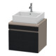 Duravit Waschtischunterschrank DuraStyle 60x54,8cm, E sw/Bas ma, f Kons, 1 Ausz.-1