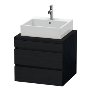 Duravit Waschtischunterschrank DuraStyle 60x54,8cm, Ei sw, f Kons, 2 Schubkästen