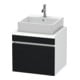 Duravit Waschtischunterschrank DuraStyle 60x54,8cm, Ei sw/we ma, f Kons, 1 Auszug-1