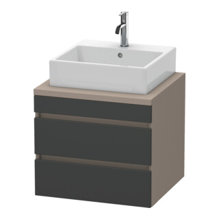 Duravit Waschtischunterschrank DuraStyle 60x54,8cm, gra m/ba ma, f Kons, 2 SchKa.