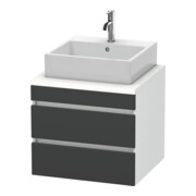 Duravit Waschtischunterschrank DuraStyle 60x54,8cm, gra m/we ma, f Kons, 2 SchKa.