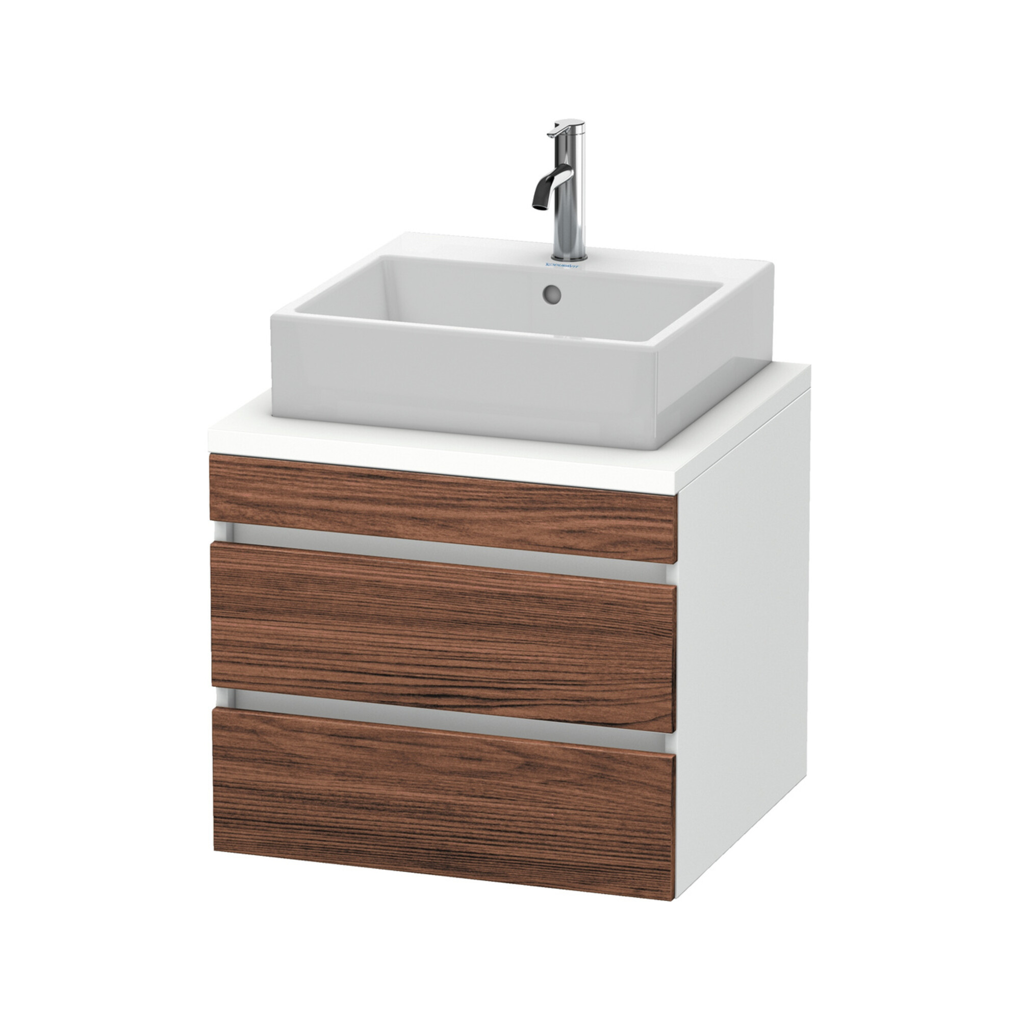 Duravit Waschtischunterschrank DuraStyle 60x54,8cm, N dk/we ma, f Kons, 2 SchKa.