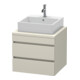 Duravit Waschtischunterschrank DuraStyle 60x54,8cm, Tau, f Konsole, 2 Schubkästen-1