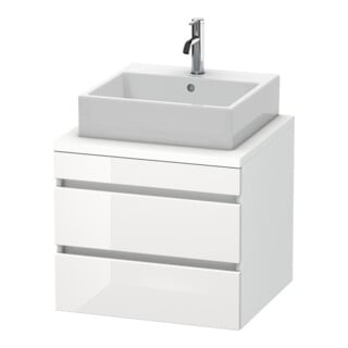 Duravit Waschtischunterschrank DuraStyle 60x54,8cm, w hgl/we ma, f Kons, 2 SchKa.