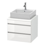 Duravit Waschtischunterschrank DuraStyle 60x54,8cm, w hgl/we ma, f Kons, 2 SchKa.