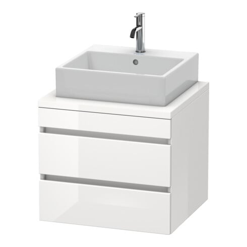 Duravit Waschtischunterschrank DuraStyle 60x54,8cm, w hgl/we ma, f Kons, 2 SchKa.