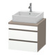 Duravit Waschtischunterschrank DuraStyle 60x54,8cm, w m/bas ma, f Kons, 2 SchKa.-1