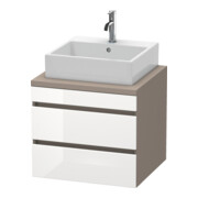Duravit Waschtischunterschrank DuraStyle 60x54,8cm, we. hg/b ma, f Kons, 2 SchKa.