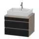 Duravit Waschtischunterschrank DuraStyle 70x54,8cm, E sw/Bas ma, f Kons, 2 SchKa.-1