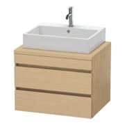 Duravit Waschtischunterschrank DuraStyle 70x54,8cm, Ei Nat, f Kons, 2 Schubkästen