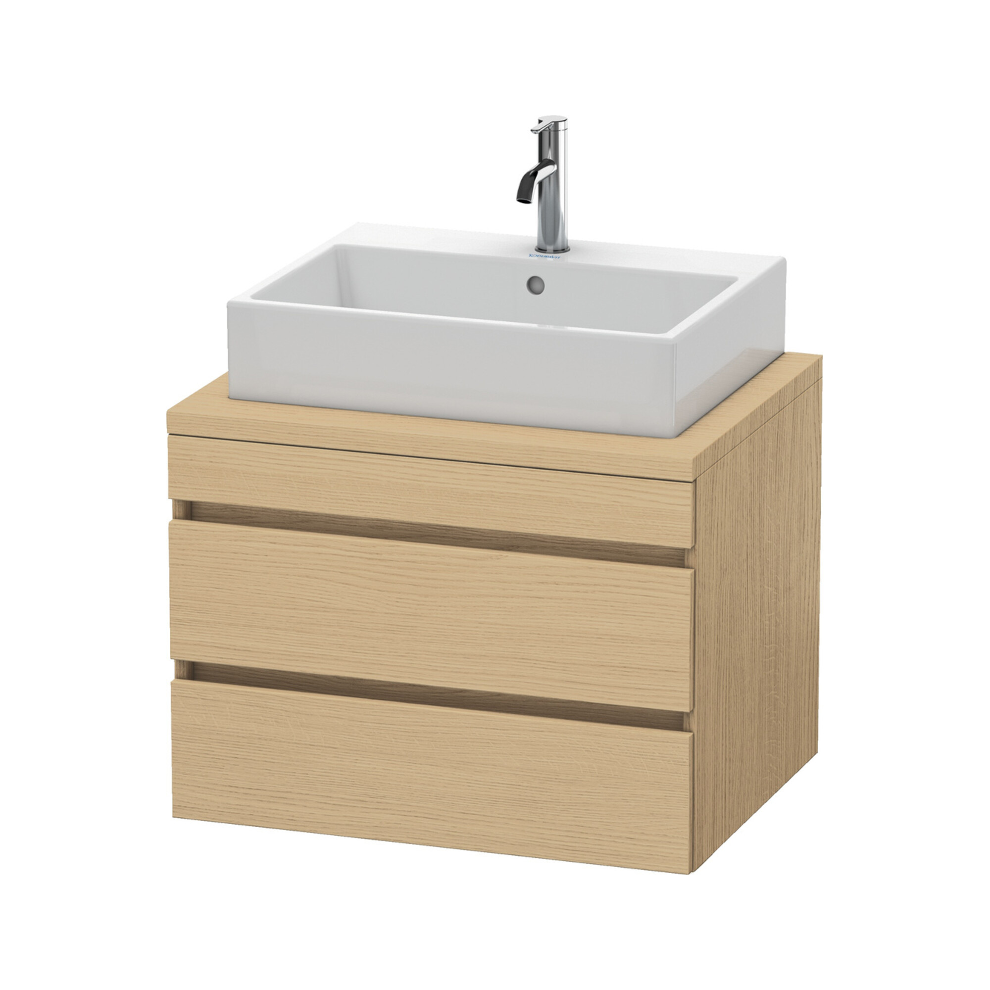 Duravit Waschtischunterschrank DuraStyle 70x54,8cm, Ei Nat, f Kons, 2 Schubkästen