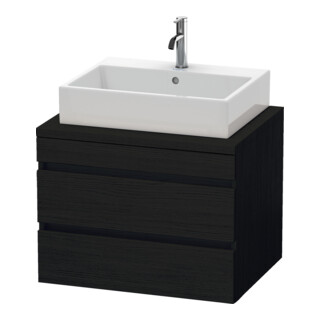 Duravit Waschtischunterschrank DuraStyle 70x54,8cm, Ei sw, f Kons, 2 Schubkästen