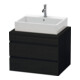 Duravit Waschtischunterschrank DuraStyle 70x54,8cm, Ei sw, f Kons, 2 Schubkästen-1