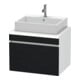 Duravit Waschtischunterschrank DuraStyle 70x54,8cm, Ei sw/we ma, f Kons, 1 Auszug-1