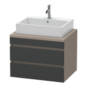 Duravit Waschtischunterschrank DuraStyle 70x54,8cm, gra m/ba ma, f Kons, 2 SchKa.
