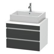 Duravit Waschtischunterschrank DuraStyle 70x54,8cm, gra m/we ma, f Kons, 2 SchKa.-1
