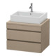 Duravit Waschtischunterschrank DuraStyle 70x54,8cm, lei, f Konsole, 2 Schubkästen-1
