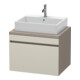 Duravit Waschtischunterschrank DuraStyle 70x54,8cm, tau/bas ma, f Kons, 1 Auszug-1