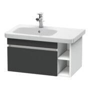 Duravit Waschtischunterschrank DuraStyle 73x44,8cm, B L, gra matt/we ma, 1 Ausz.