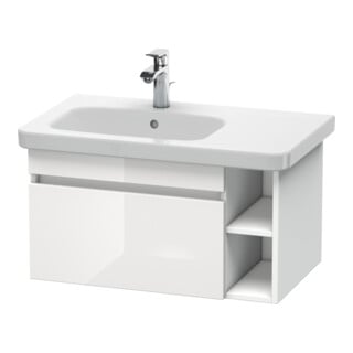Duravit Waschtischunterschrank DuraStyle 73x44,8cm, B li, we. hgl/we ma, 1 Ausz.