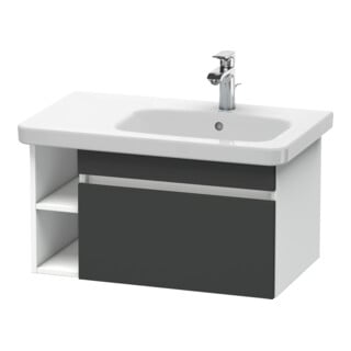Duravit Waschtischunterschrank DuraStyle 73x44,8cm, B R, gra matt/we ma, 1 Ausz.