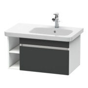 Duravit Waschtischunterschrank DuraStyle 73x44,8cm, B R, gra matt/we ma, 1 Ausz.