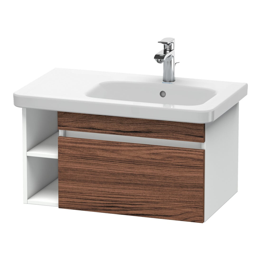 Duravit Waschtischunterschrank DuraStyle 73x44,8cm, B R, N dunk./weiß ma, 1 Ausz.