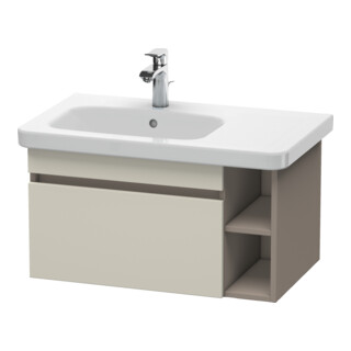 Duravit Waschtischunterschrank DuraStyle 73x44,8cm, Beck. li, tau/bas ma, 1 Ausz.