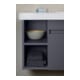 Duravit Waschtischunterschrank DuraStyle 73x44,8cm, Beck. re, graph ma, 1 Auszug