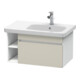 Duravit Waschtischunterschrank DuraStyle 73x44,8cm, Beck. re, tau/we ma, 1 Auszug-1