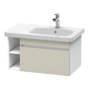 Duravit Waschtischunterschrank DuraStyle 73x44,8cm, Beck. re, tau/we ma, 1 Auszug