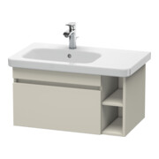 Duravit Waschtischunterschrank DuraStyle 73x44,8cm, Becken links, taupe, 1 Auszug