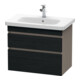 Duravit Waschtischunterschrank DuraStyle 73x44,8cm, E sw/Bas ma, 2 SchKa., wandhängend-1