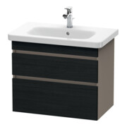 Duravit Waschtischunterschrank DuraStyle 73x44,8cm, E sw/Bas ma, 2 SchKa., wandhängend