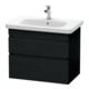 Duravit Waschtischunterschrank DuraStyle 73x44,8cm, Ei sw, 2 Schubk., wandhängend-1