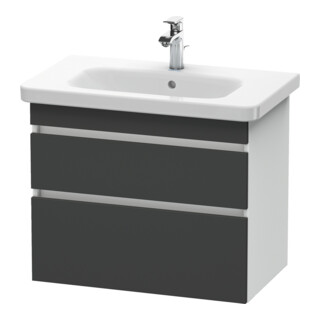 Duravit Waschtischunterschrank DuraStyle 73x44,8cm, gra m/we ma, 2 SchKa., wandhängend