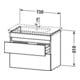 Duravit Waschtischunterschrank DuraStyle 73x44,8cm, gra m/we ma, 2 SchKa., wandhängend-5
