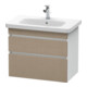 Duravit Waschtischunterschrank DuraStyle 73x44,8cm, lei/we ma, 2 SchKa., wandhängend-1