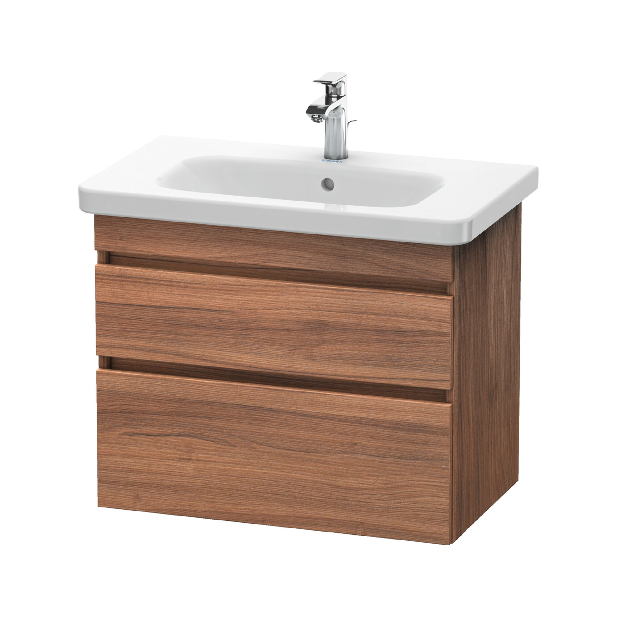 Duravit Waschtischunterschrank DuraStyle 73x44,8cm, Nussb Nat, 2 SchKa., wandhängend