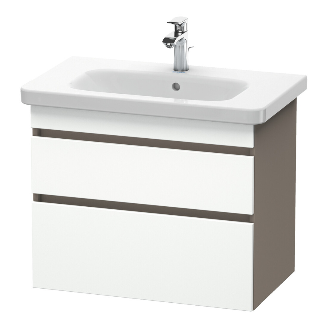 Duravit Waschtischunterschrank DuraStyle 73x44,8cm, we. m/bas ma, 2 SchKa., wandhängend