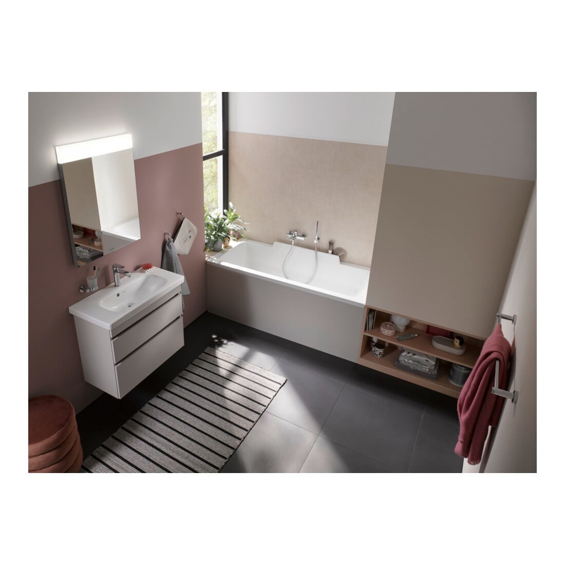 Duravit Waschtischunterschrank DuraStyle 73x44,8cm, we. ma, 2 SchKa., wandhängend