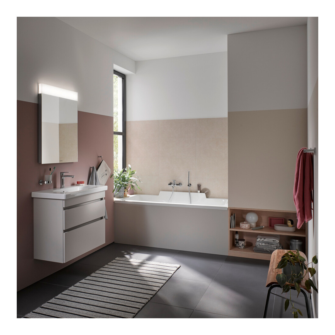 Duravit Waschtischunterschrank DuraStyle 73x44,8cm, we. ma, 2 SchKa., wandhängend