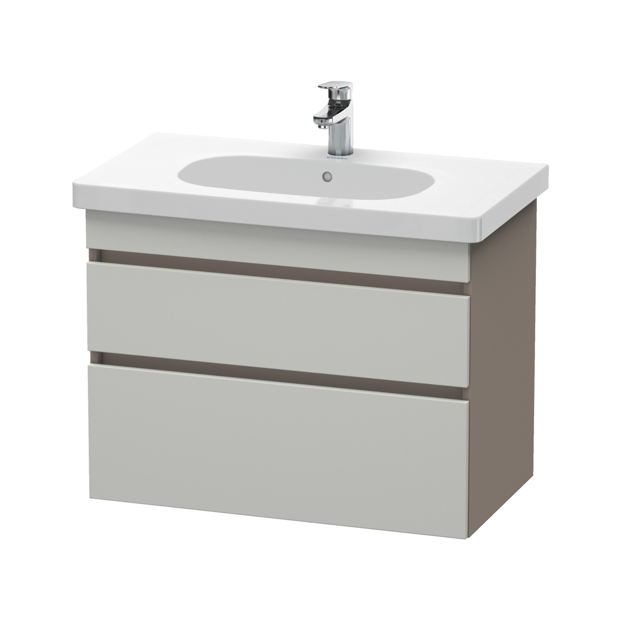 Duravit Waschtischunterschrank DuraStyle 80x45,3cm, betg/ba ma, 2 SchKa., wandhängend