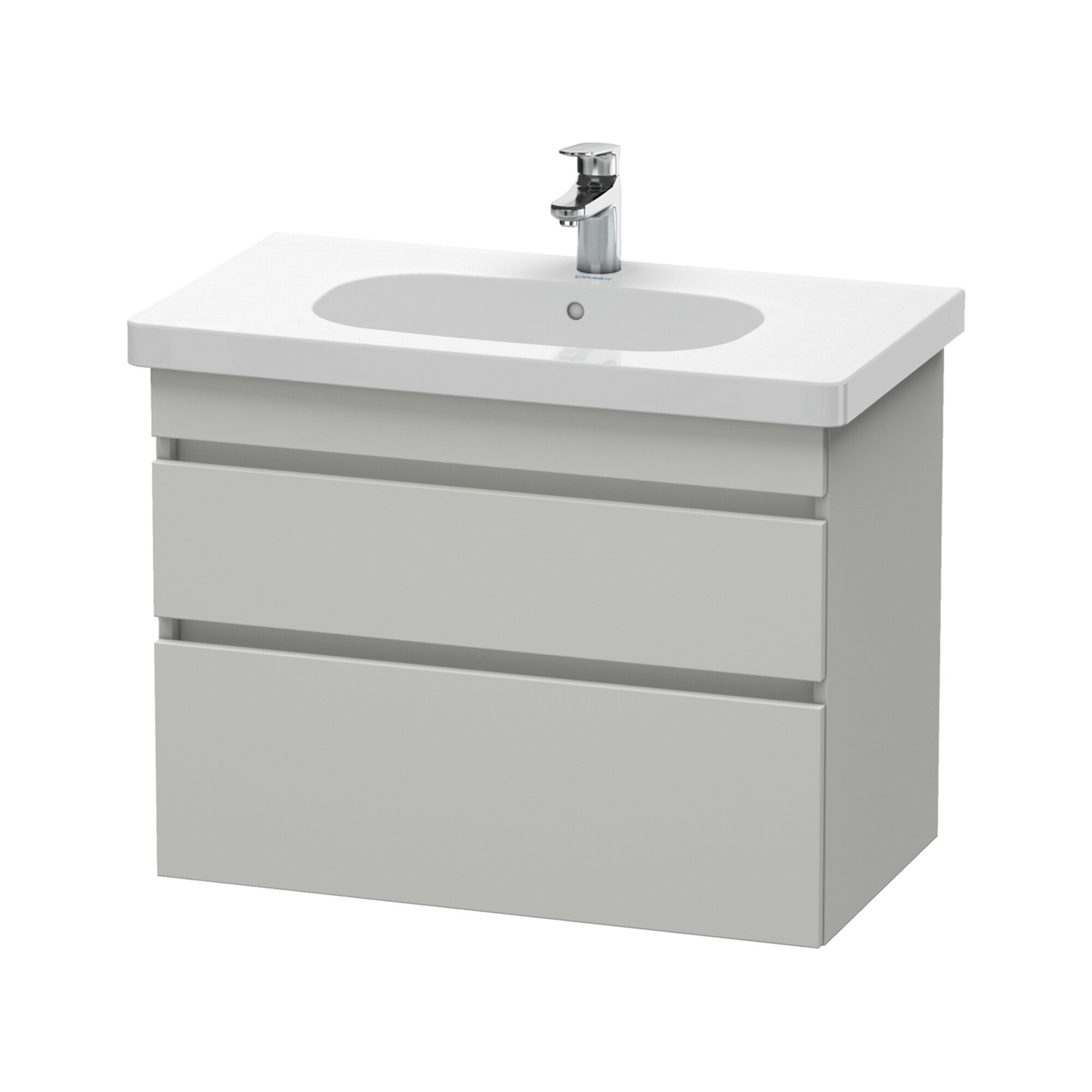 Duravit Waschtischunterschrank DuraStyle 80x45,3cm, betongr ma, 2 SchKa., wandhängend