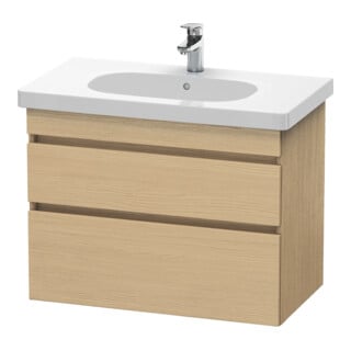 Duravit Waschtischunterschrank DuraStyle 80x45,3cm, Ei Nat, 2 Schubk., wandhängend