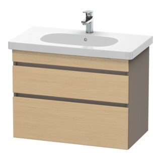 Duravit Waschtischunterschrank DuraStyle 80x45,3cm, Ei nat/b ma, 2 SchKa., wandhängend